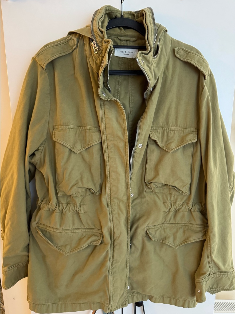 rag & bone M65 Olive Green Utility Jacket - Picture 2 of 4